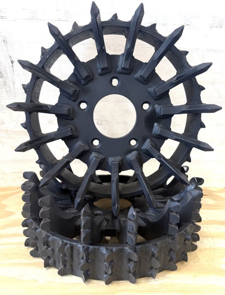 St&aring;lmatarhjul Komatsu 350